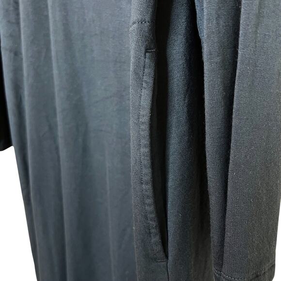 Pure Jill Womens Midi Shift Dress Size Large Dark Teal French Terry Knit Pockets - Picture 4 of 8